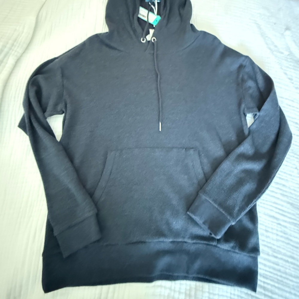 Market & Spruce Emma Waffle Knit Hoodie- NWT - Picture 6 of 9